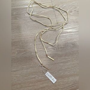 NWT Ettika Elegant White and Gold Choker Necklace